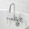Kingston Brass CA4T1 3-3/8" Tub Wall Mount Clawfoot Tub Faucet, Polished Chrome CA4T1 - alternate 4